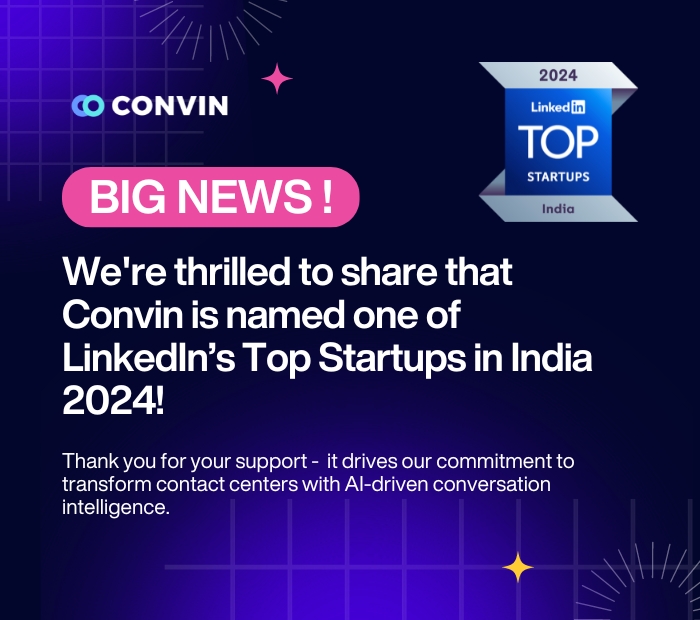 Callveriq’s LinkedIn’s top startup award for our expertise in virtual agents