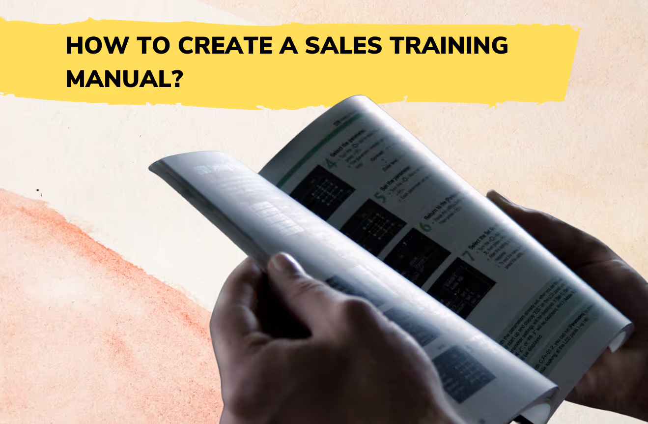 How to create a sales training manual + free sales training template