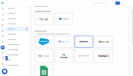 CRM Integration