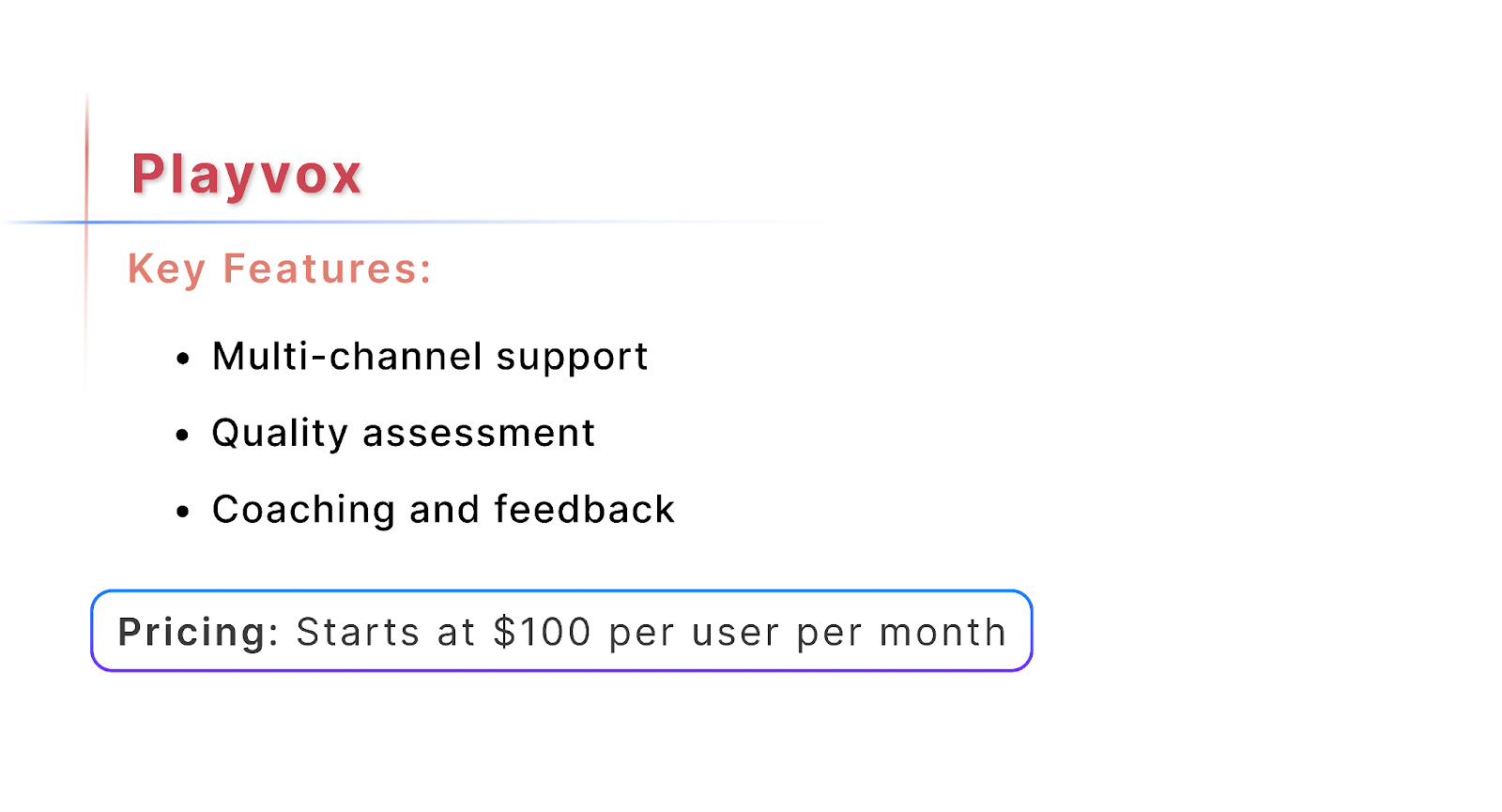 Playvox Call Center Quality Monitoring Software