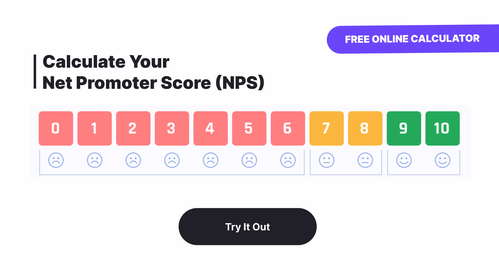 Net Promoter Score Formula to measure customer satisfaction