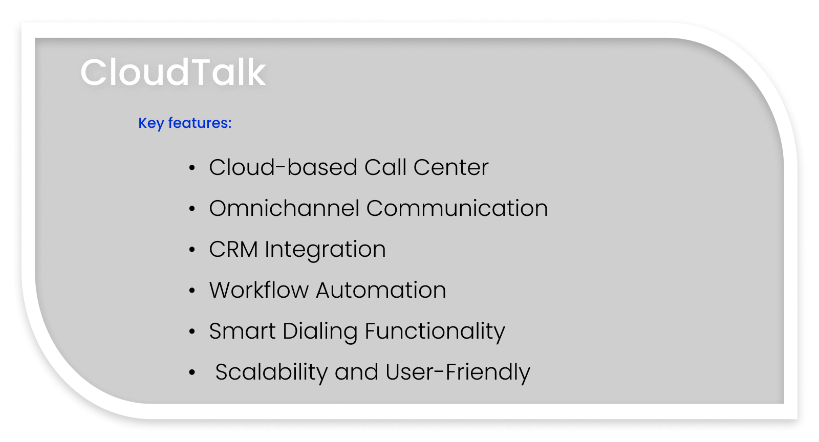 Features of CloudTalk workforce management software