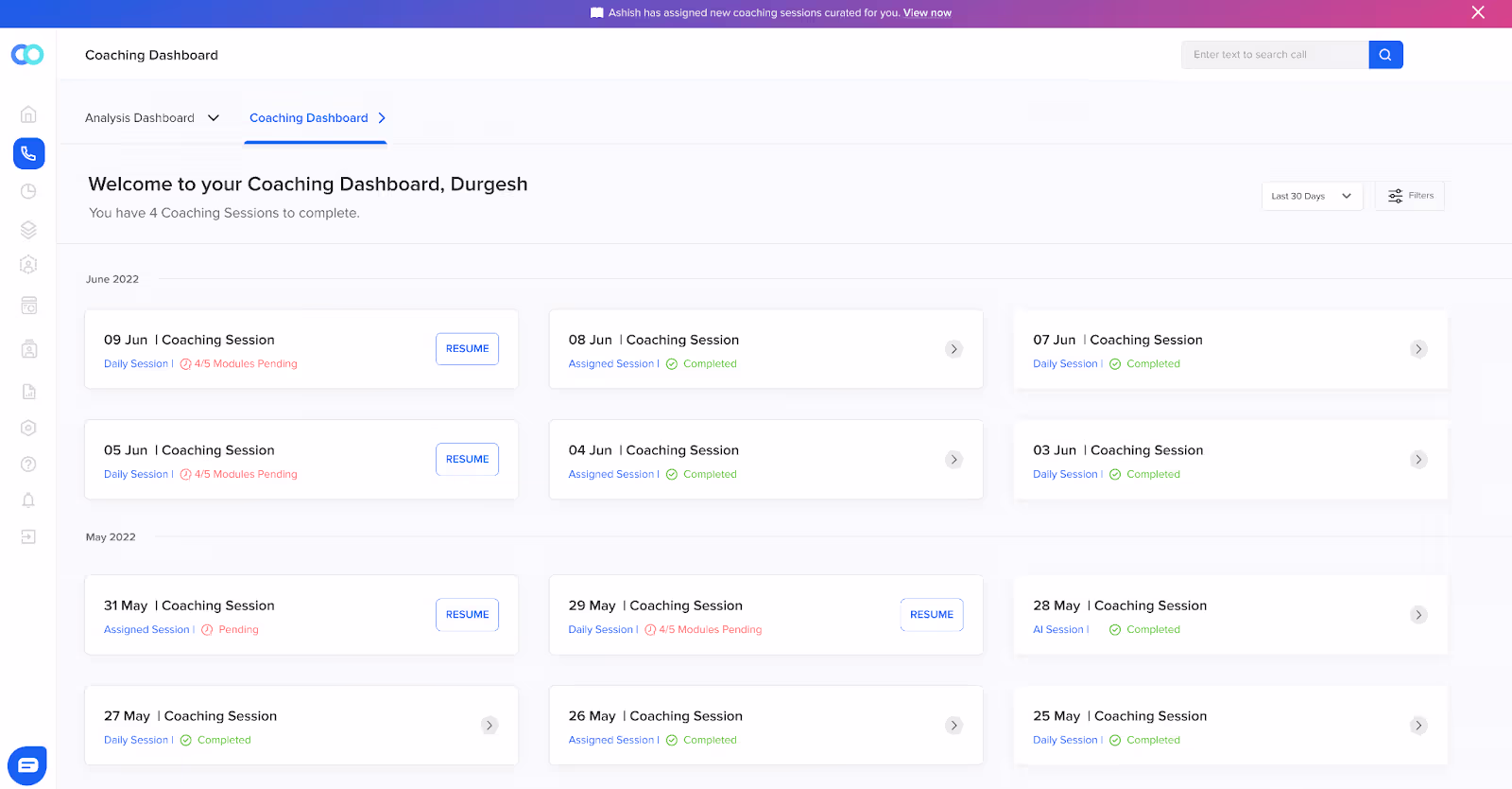 Personalized agent coaching allows agents to deliver quality customer experience