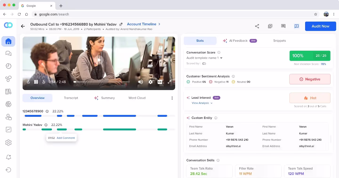 Automated Quality Management Feature with Callveriq