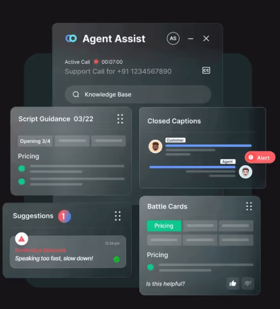 Boost agent productivity with Callveriq’s real-time Agent Assist