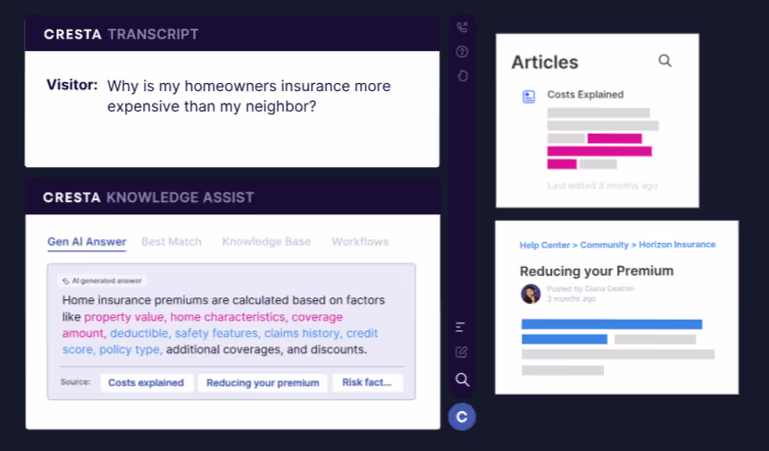 Improve service and sales using just-in-time knowledge