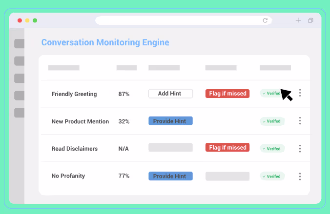 Level AI conversation monitoring