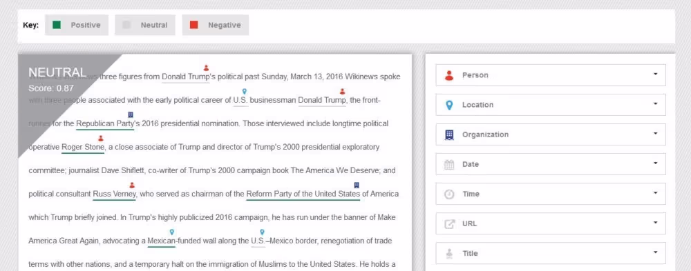 Rosette Text Analytics