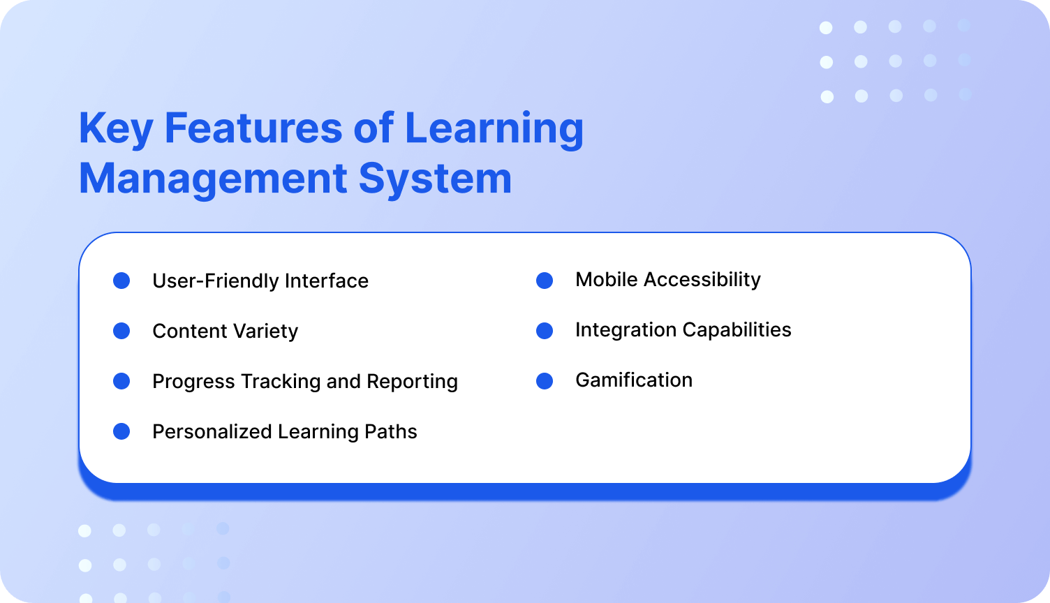 Key elements of an effective LMS