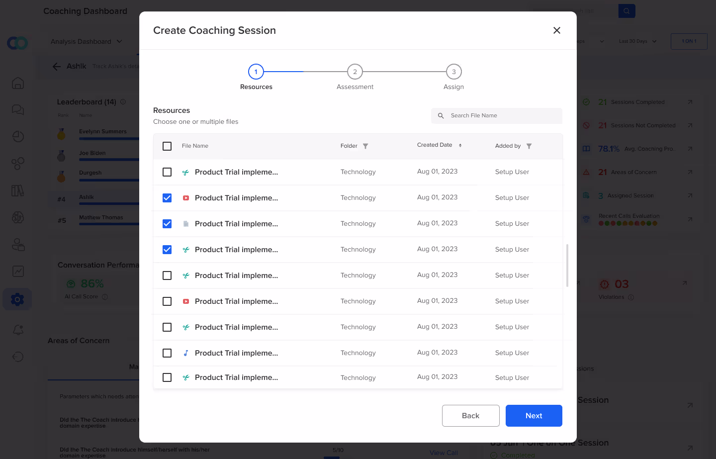 personalized coaching plans using performance insights