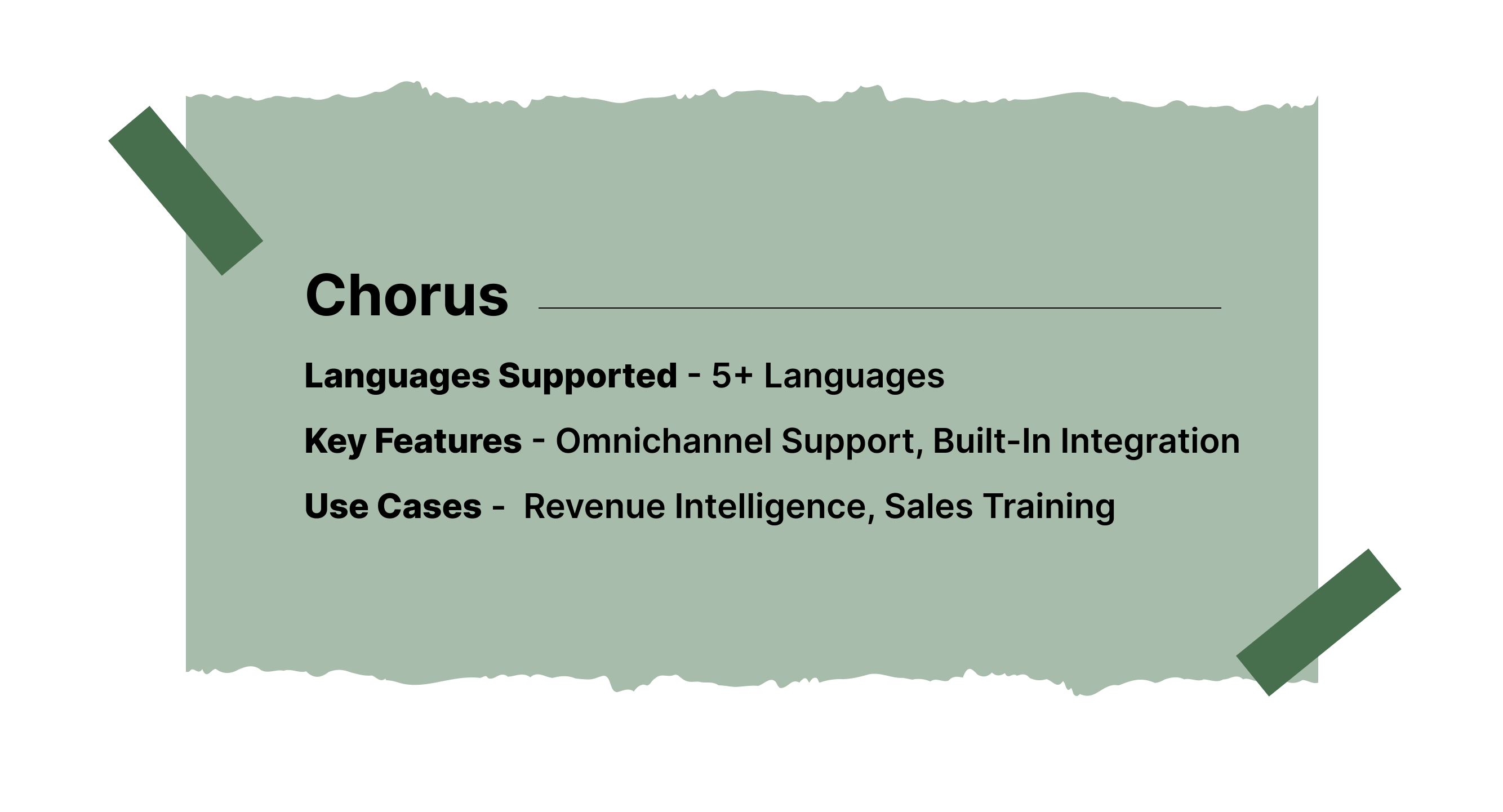 Key Features of Chorus
