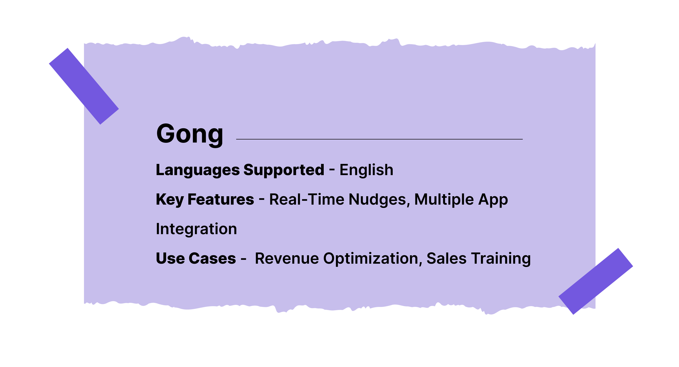 Key Features of Gong