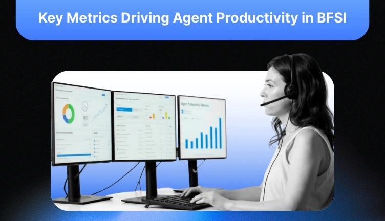 Agent productivity metrics in BFSI with key performance indicators.
