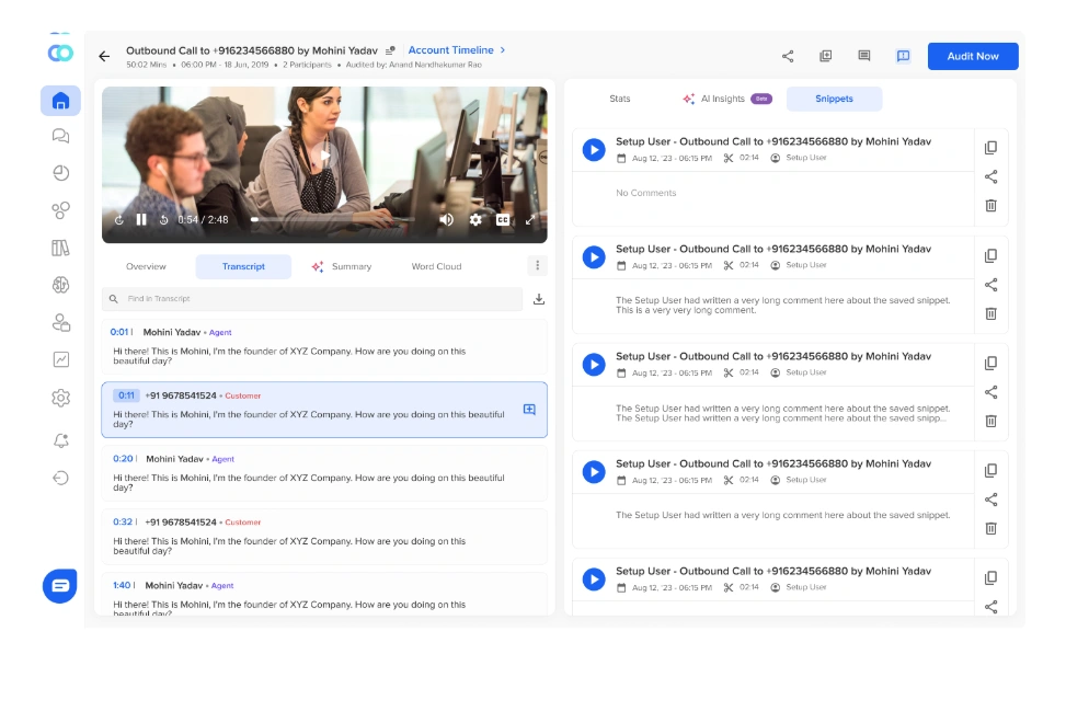 Callveriq  's Automated QA assists in compliance assurance in insurance claim automation