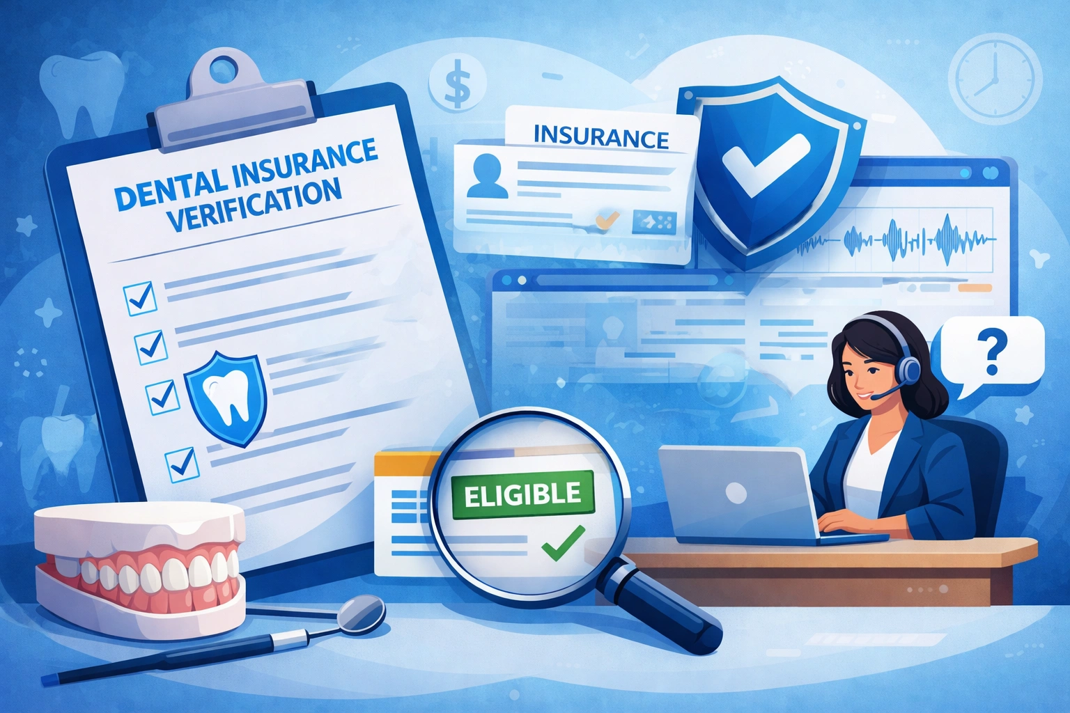 Dental insurance eligibility verification call workflow