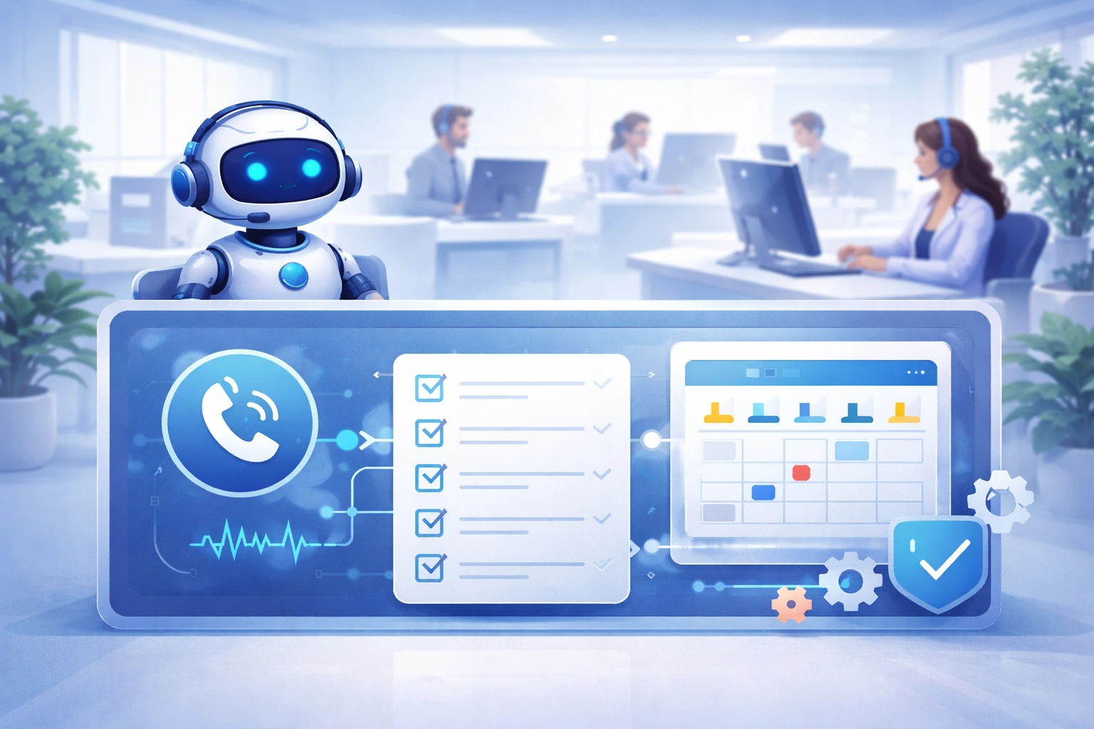 AI handling service call intake