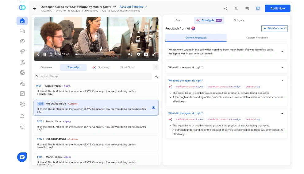 Callveriq’s Automated Quality Assurance dashboard for high quality control and monitoring of claims through Automation in Insurance