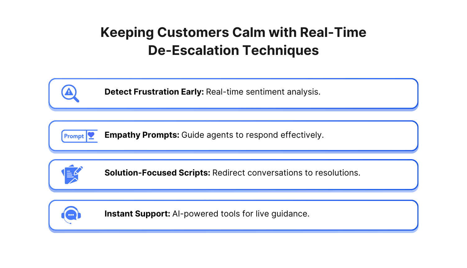 Using Real-Time De-Escalation Strategies to Keep Customers Calm