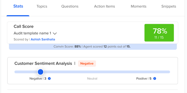 Customer sentiment analysis managed by speech analytics