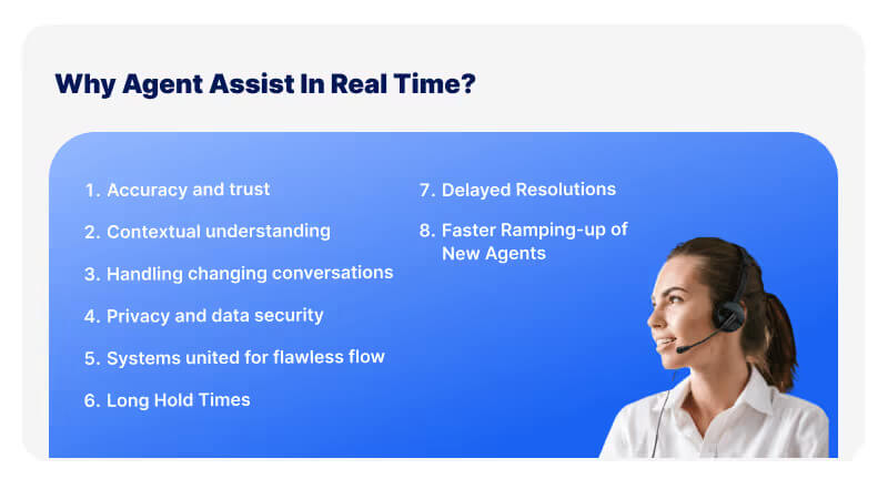 Challenges without real-time monitoring Agent Assist