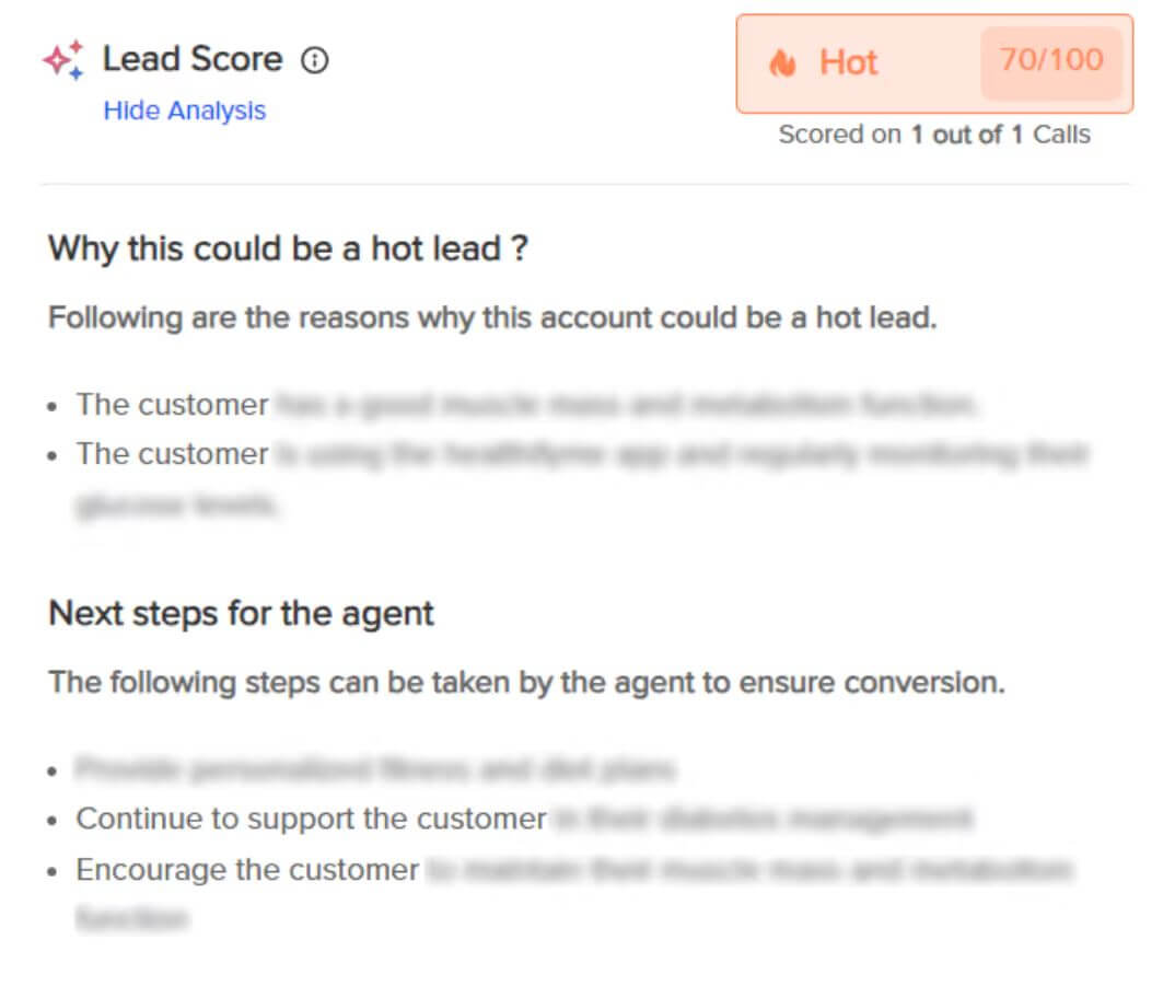 Callveriq’s Lead score classification for sales SDR