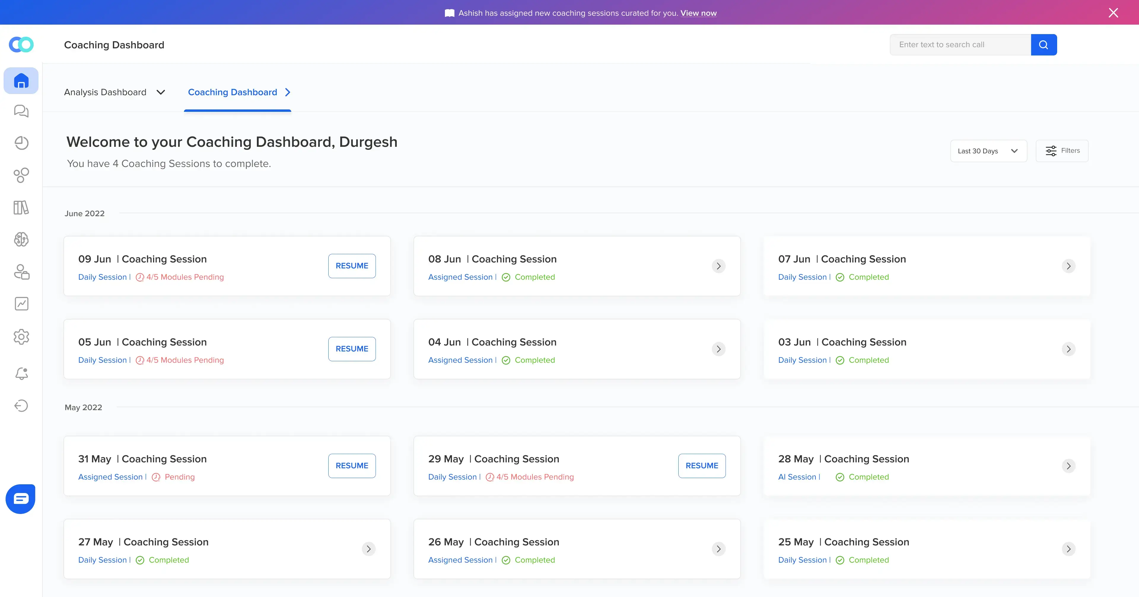 Callveriq helps agents to achieve coaching target