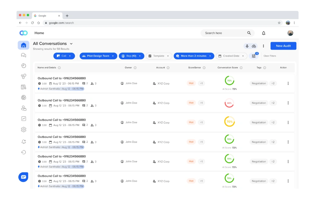 Callveriq Provide Quality Lead Scoring and Qualification for inbound sales