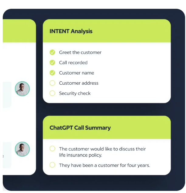 Awaken CoPilot actively listens to the conversation between an agent and a customer