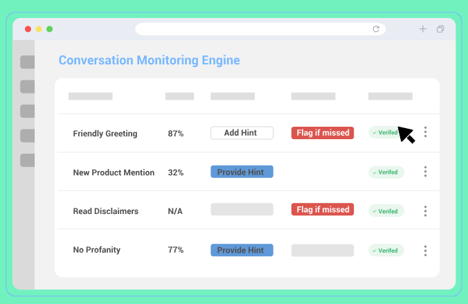 Level AI conversation monitoring