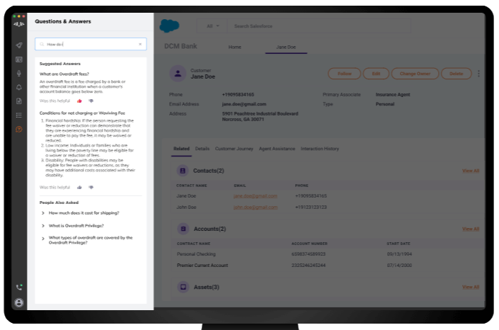 Knowledge AI consolidates data to provide agents with swift and precise responses to customer inquiries