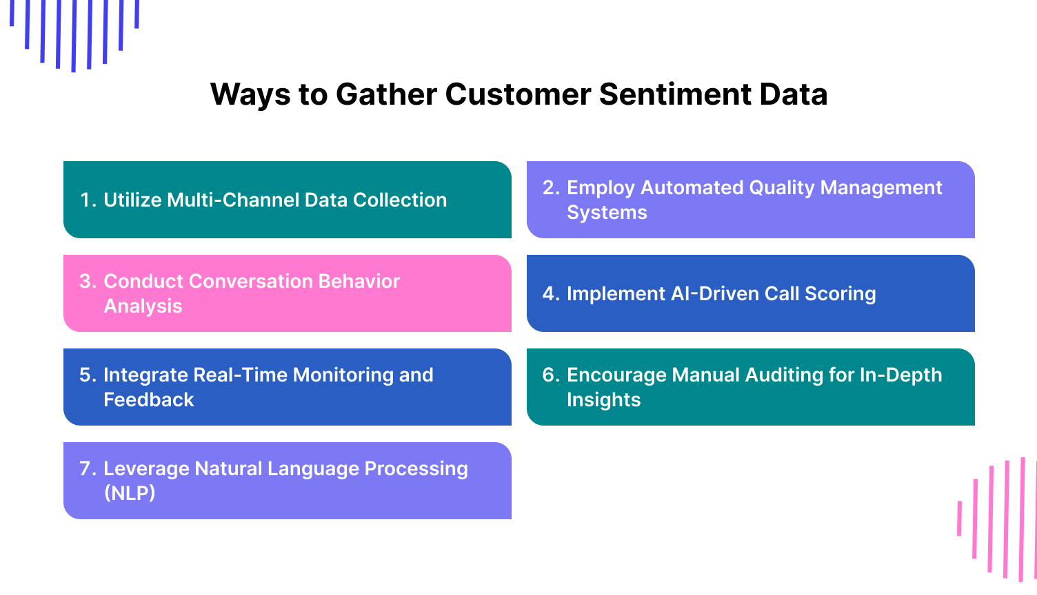 How do you gather customer sentiment?