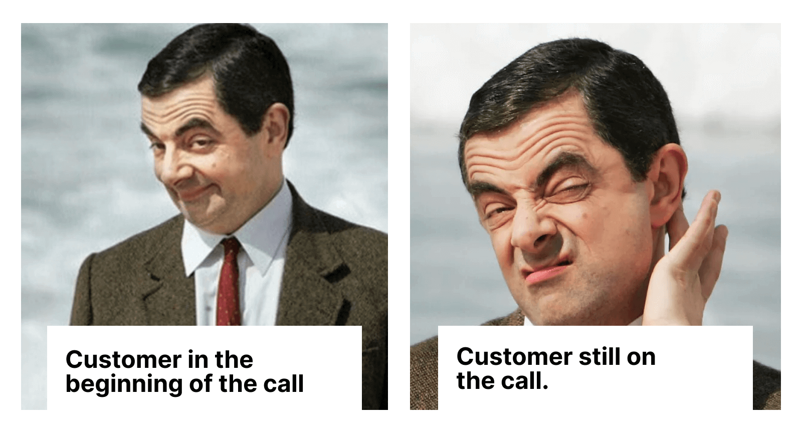 Customers’ reaction when dead air increases average handle time
