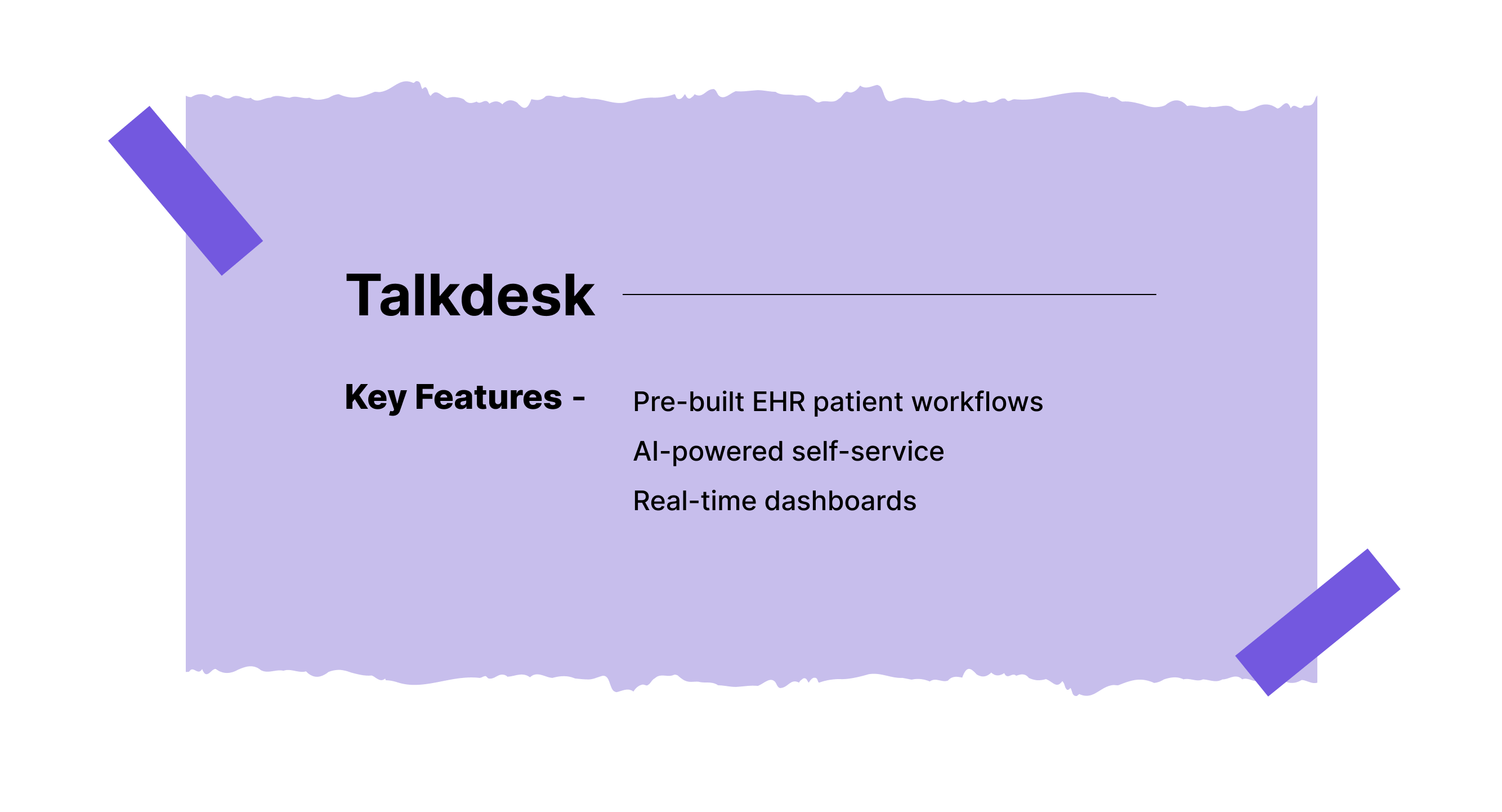 TalkDesk quality management software