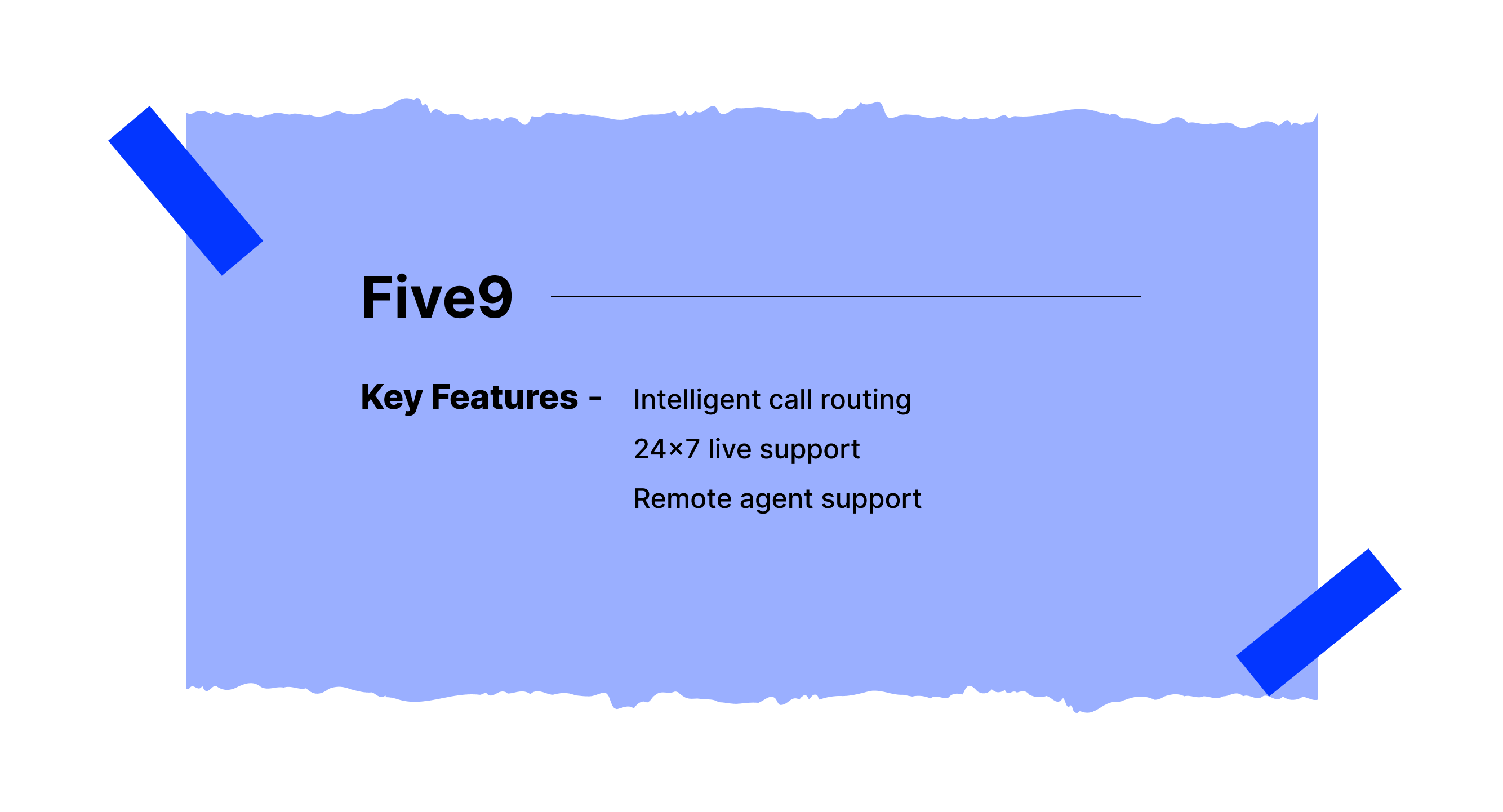 Key call center software features of Five9