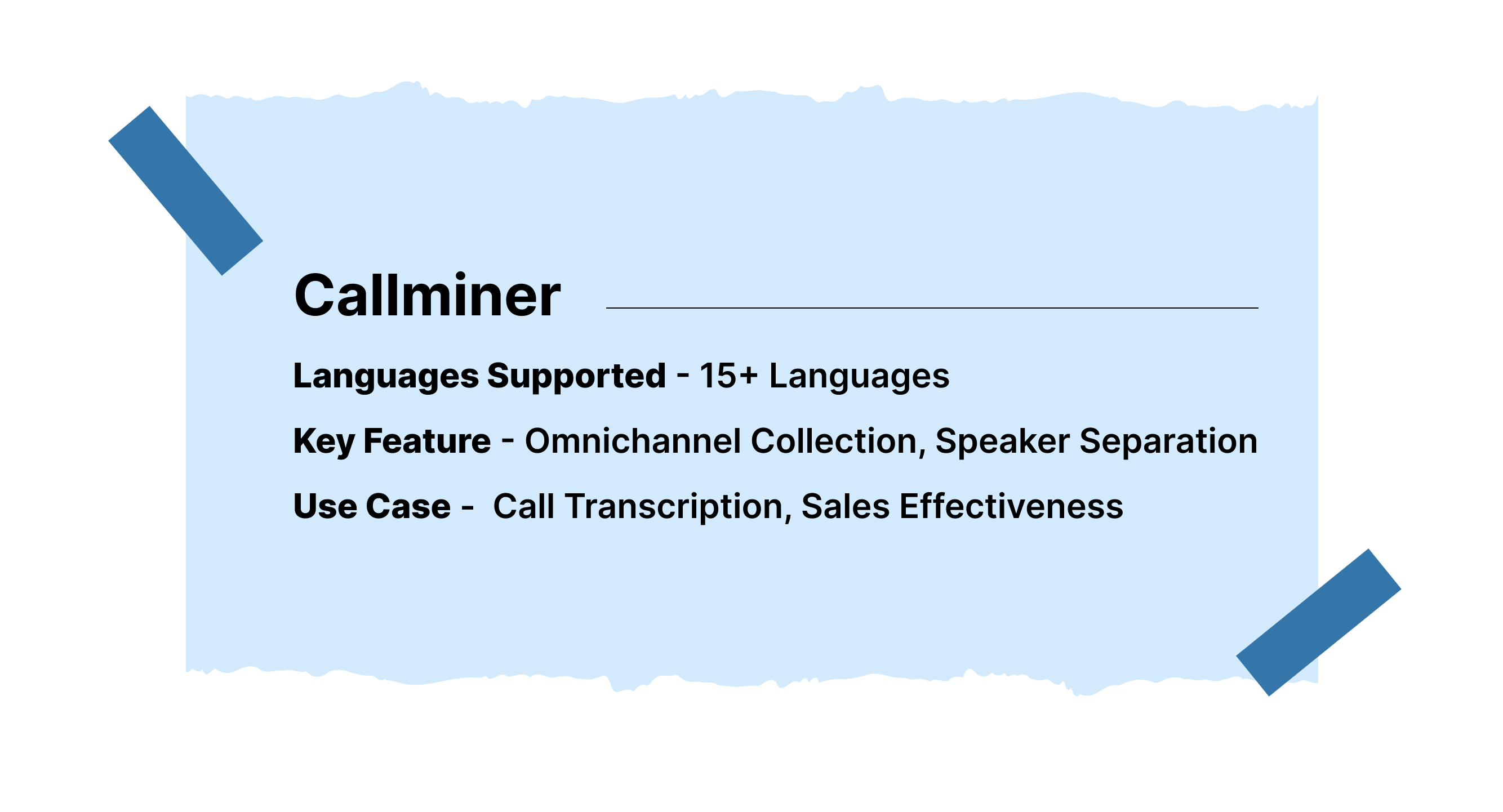 Key Features of Callminer