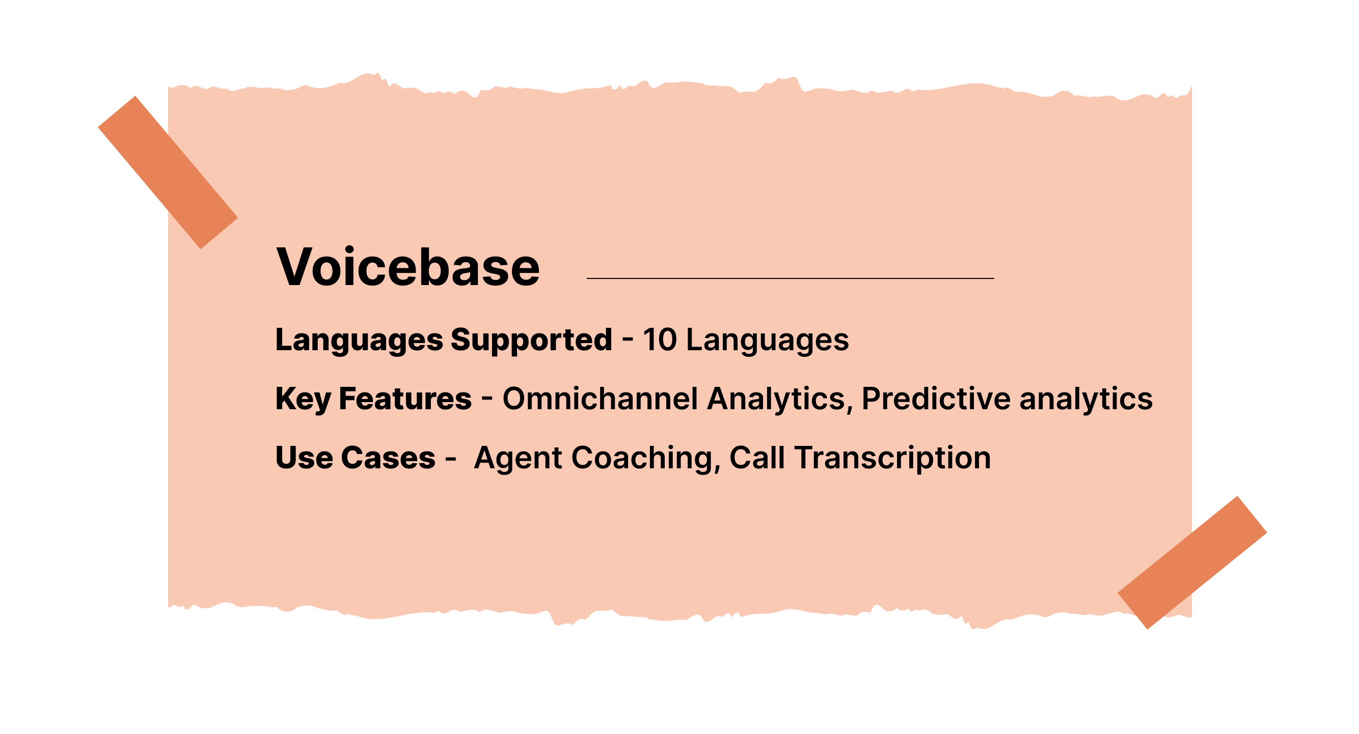 Key Features of Voicebase