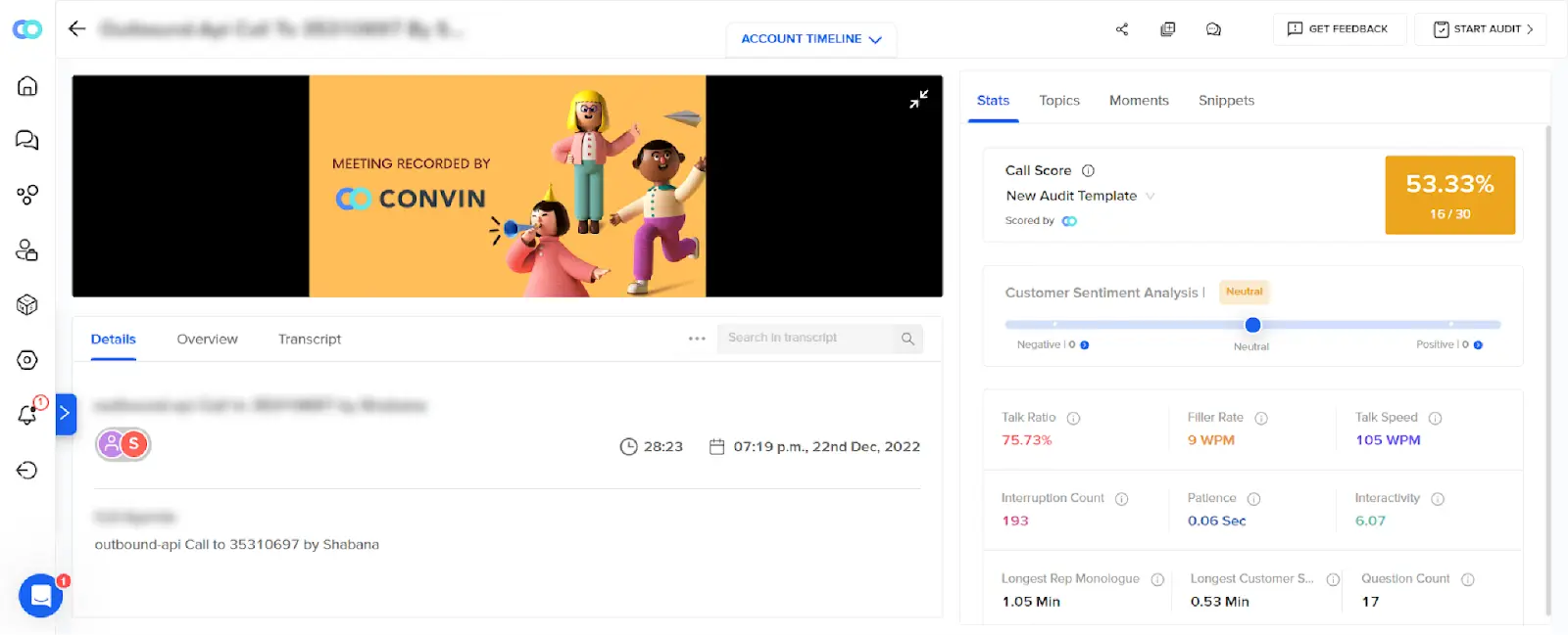 Callveriq quality assurance in call center template