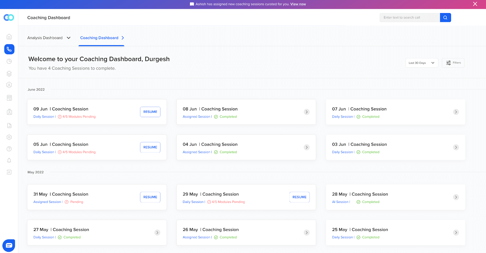 Personalized agent coaching allows agents to deliver quality customer experience