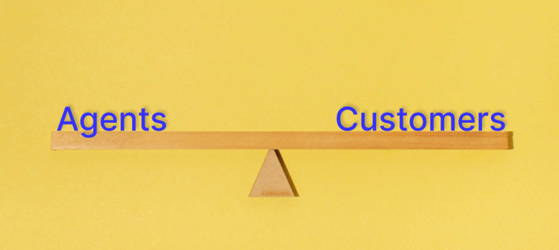 Balancing agent-customer relationship to achieve customer satisfaction.