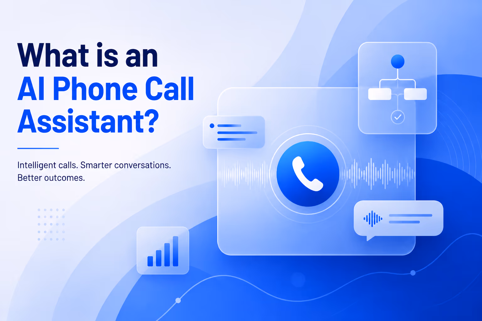 AI phone call assistant illustration