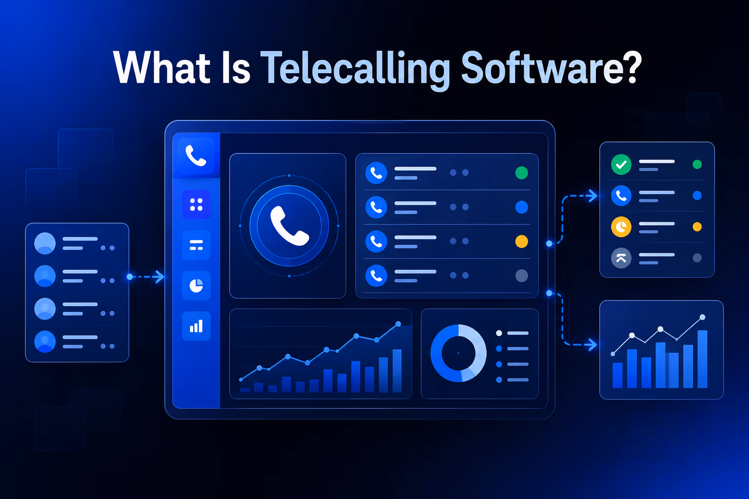 Telecalling software managing outbound calls