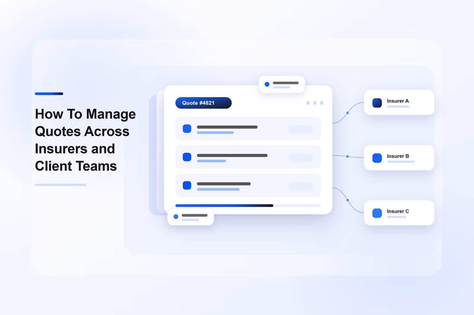 Insurance broker software illustration
