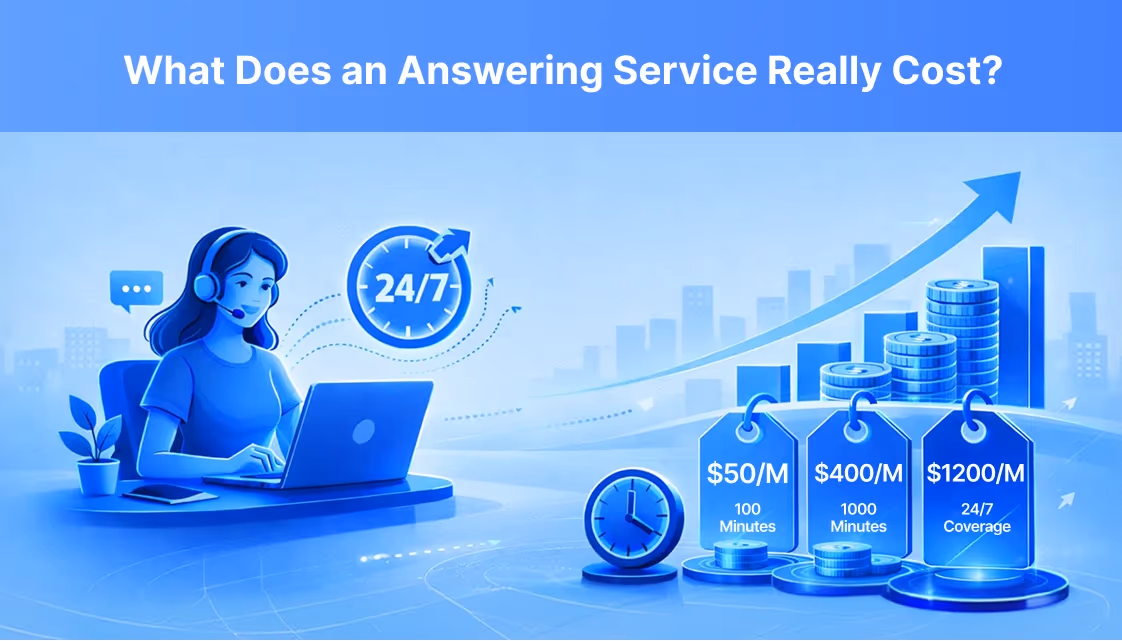 Answering service cost per month by call volume and coverage hours