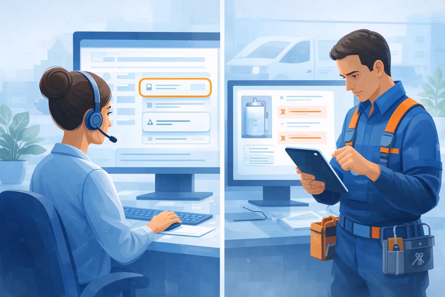 Service appointment scheduling software booking disconnect