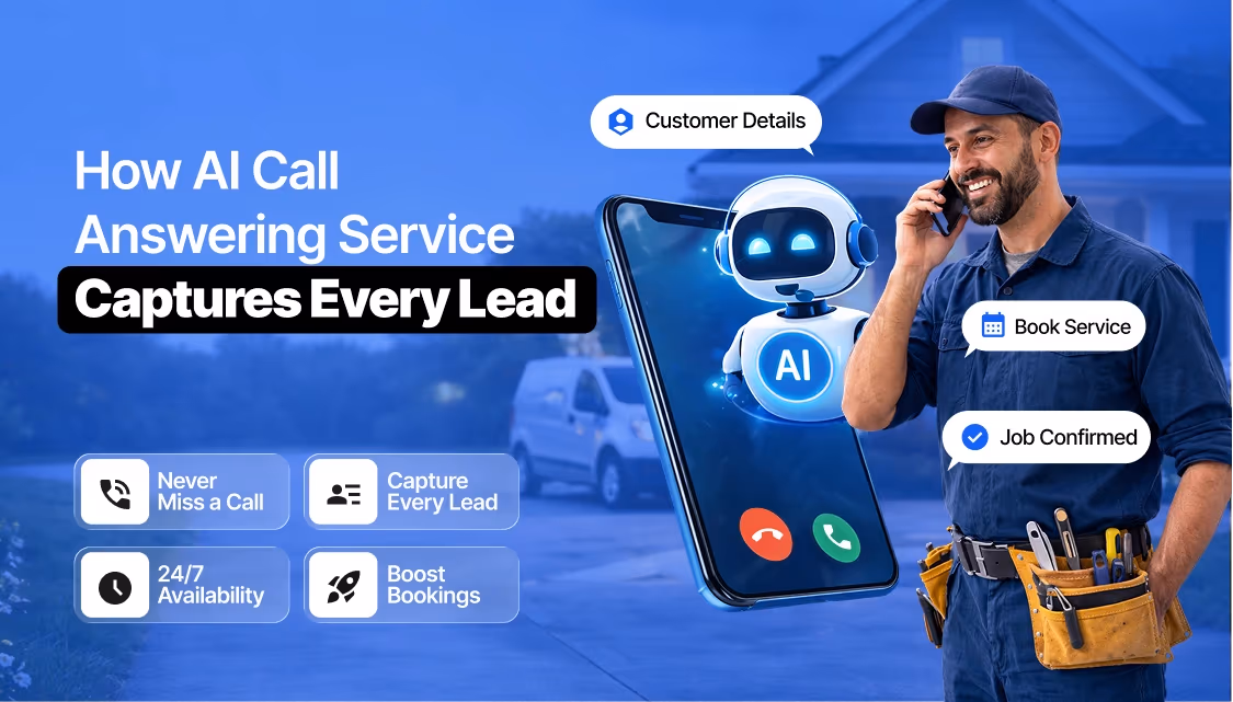 AI call answering service capturing every lead for home service businesses