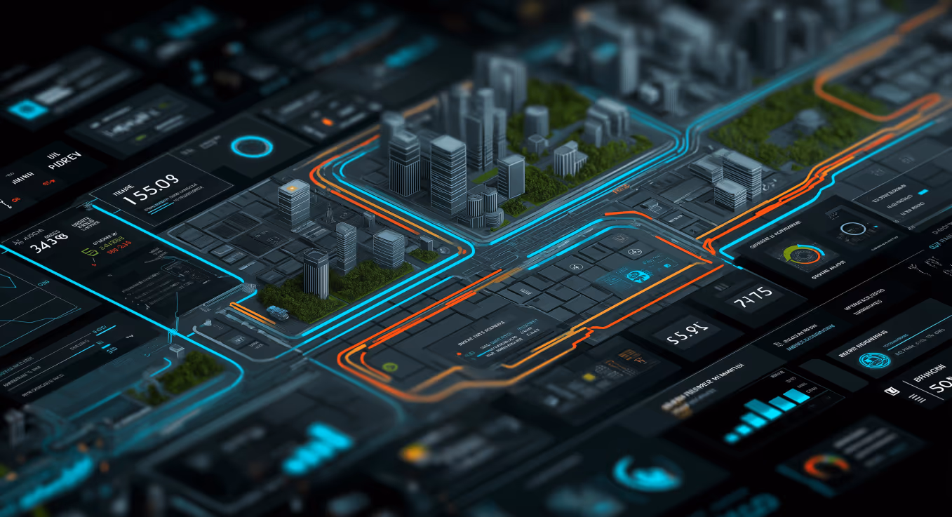 Dispatch management software dashboard with schedule and route view