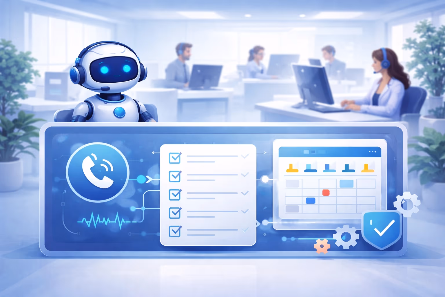 AI handling service call intake