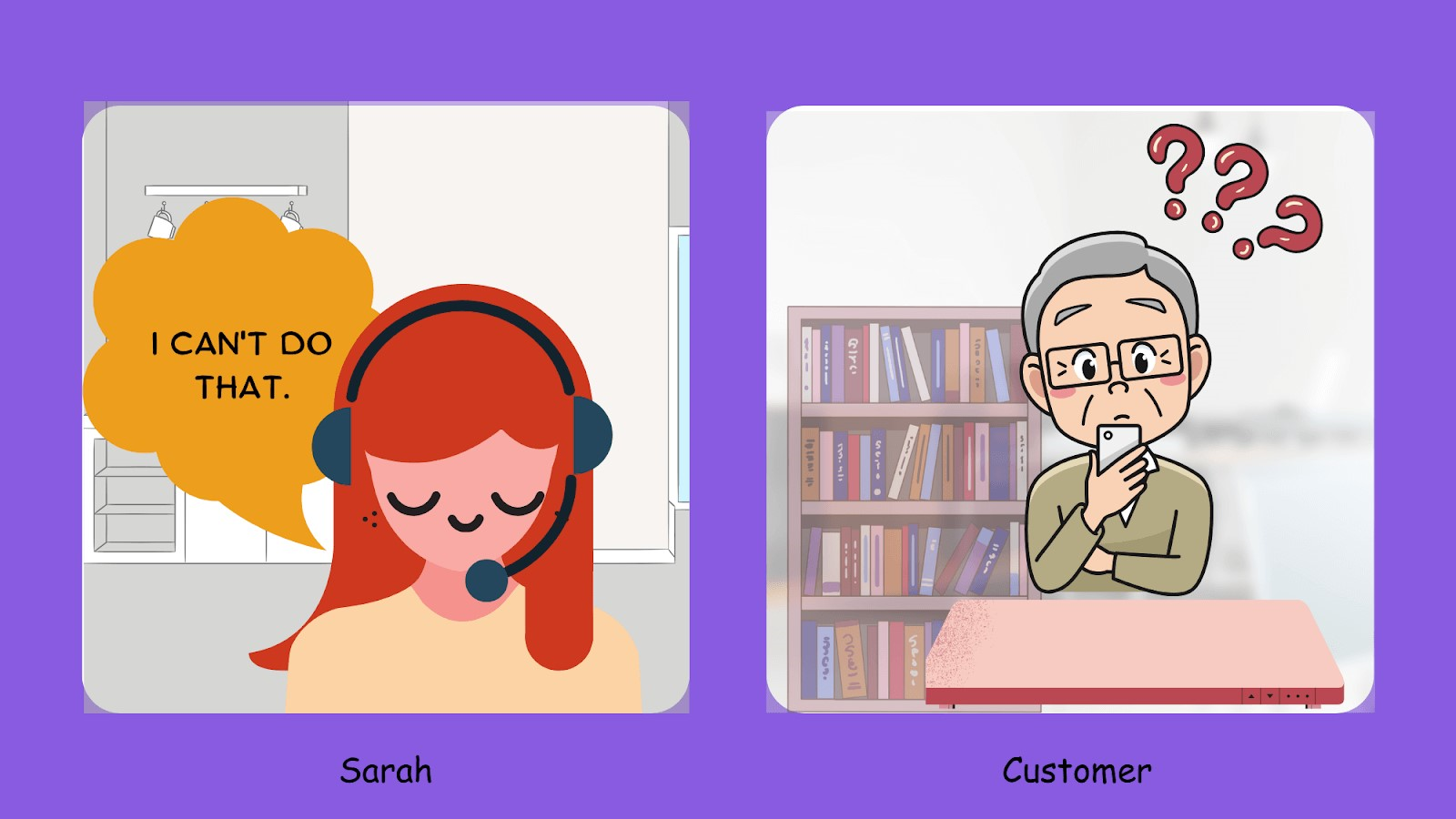Empathy statements for customer confidence