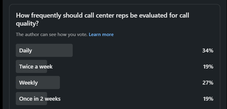 Smart coaching call center demands daily feedback